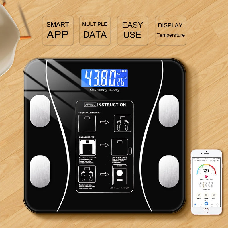 Smart Body Composition Scale with Bluetooth Connectivity