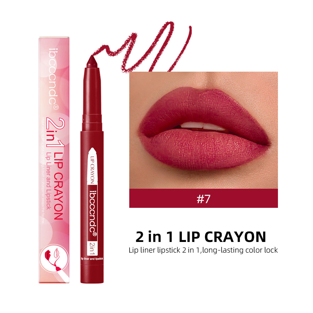 Premium Matte Lip Liner Duo - Waterproof & Moisturizing