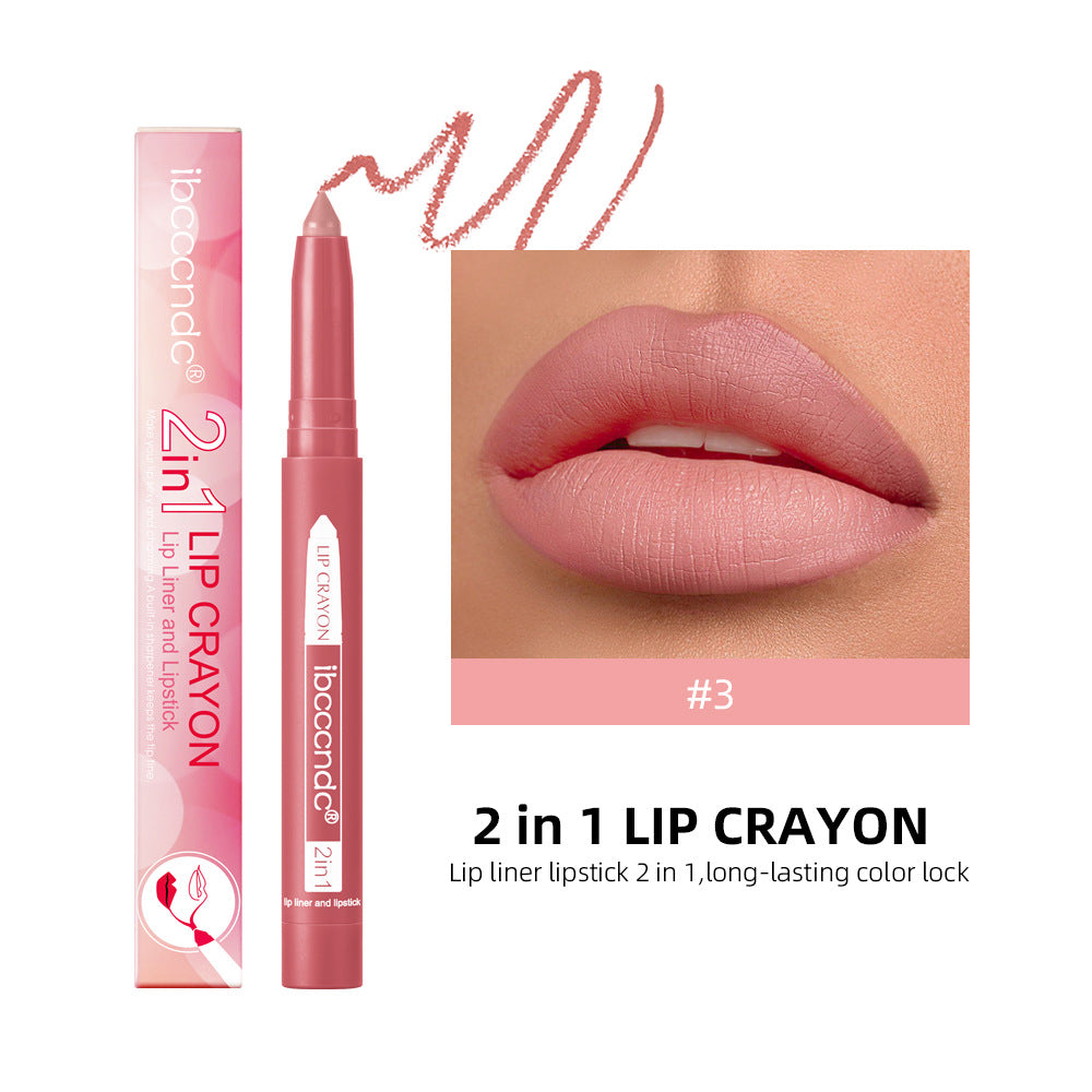 Premium Matte Lip Liner Duo - Waterproof & Moisturizing