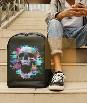 Smart LED Display Waterproof Backpack