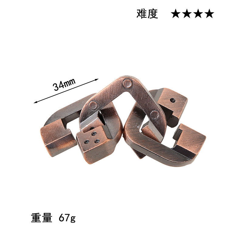 Luxury Puzzle Lock - Premium Zinc Alloy Intelligence Toy