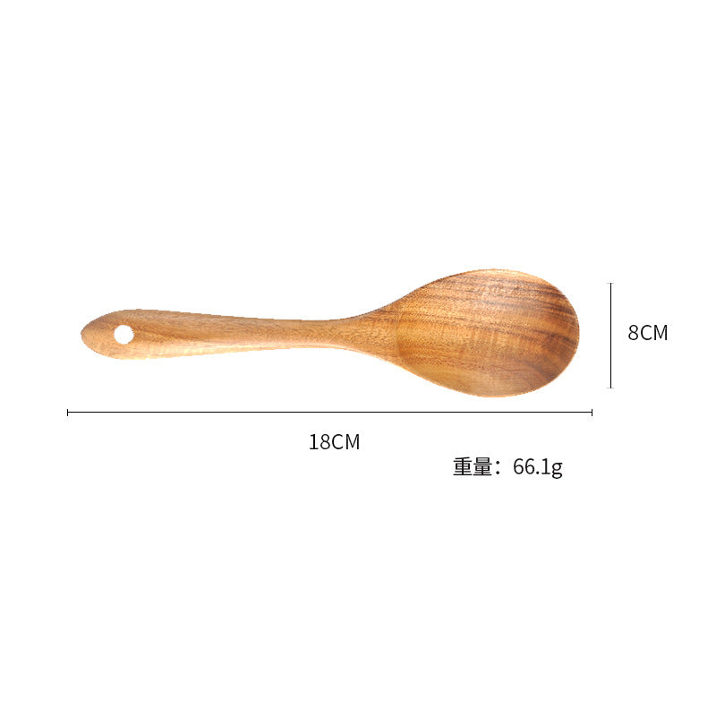 Premium Teak 7-Piece Kitchen Utensil Set