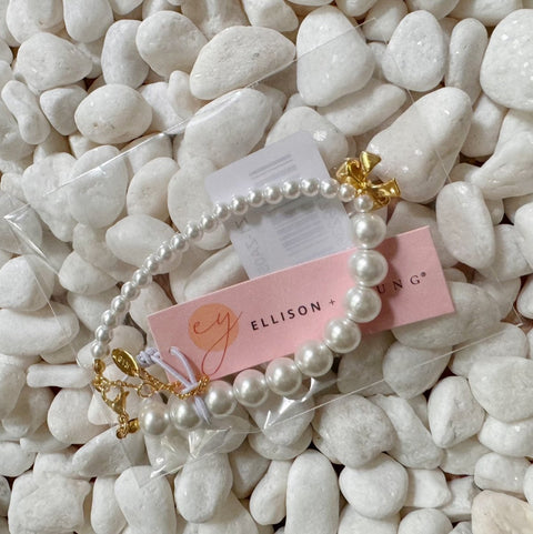 Dangle Bow Pearl Bracelet - Wow Store