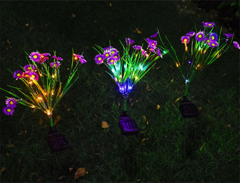 Solar Flower Stake Garden Lights