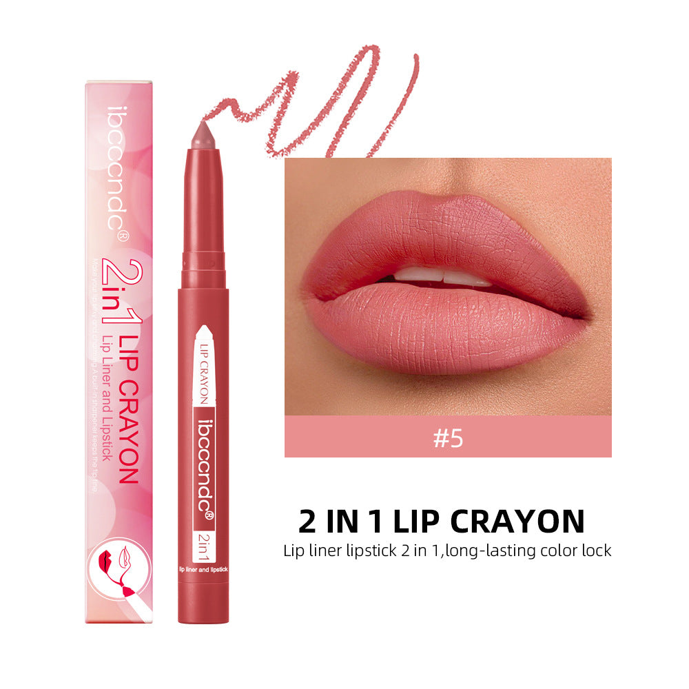 Premium Matte Lip Liner Duo - Waterproof & Moisturizing