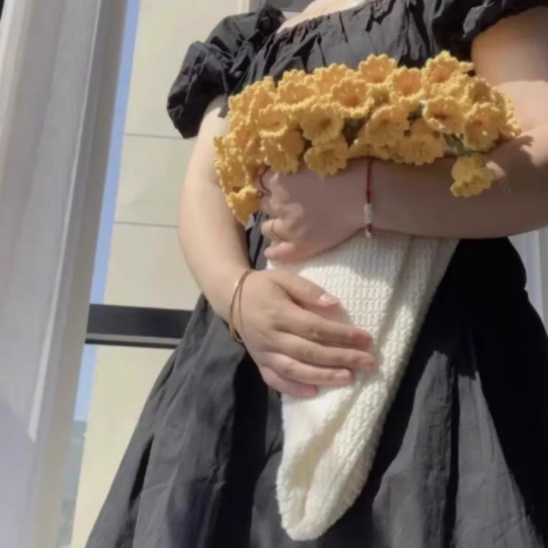Crochet Flower Bouquet Blanket — view 4