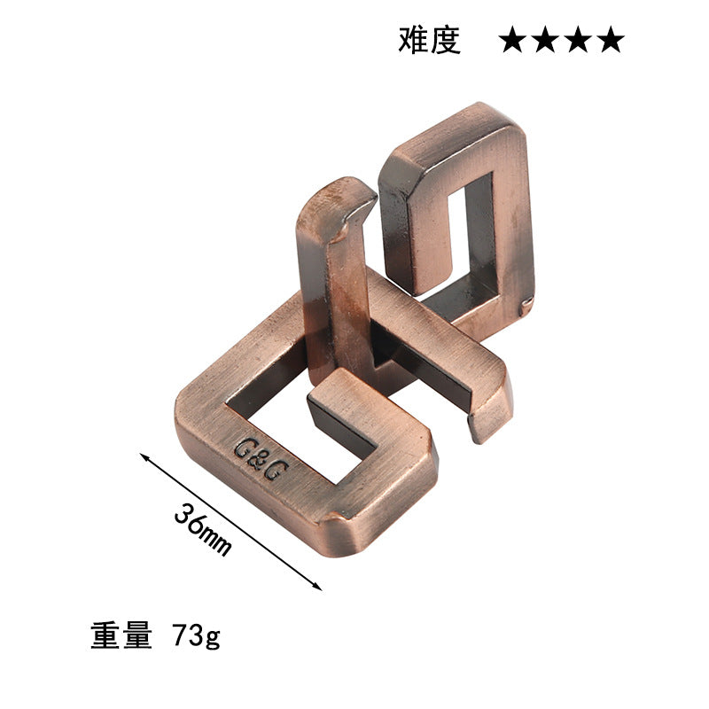 Luxury Puzzle Lock - Premium Zinc Alloy Intelligence Toy
