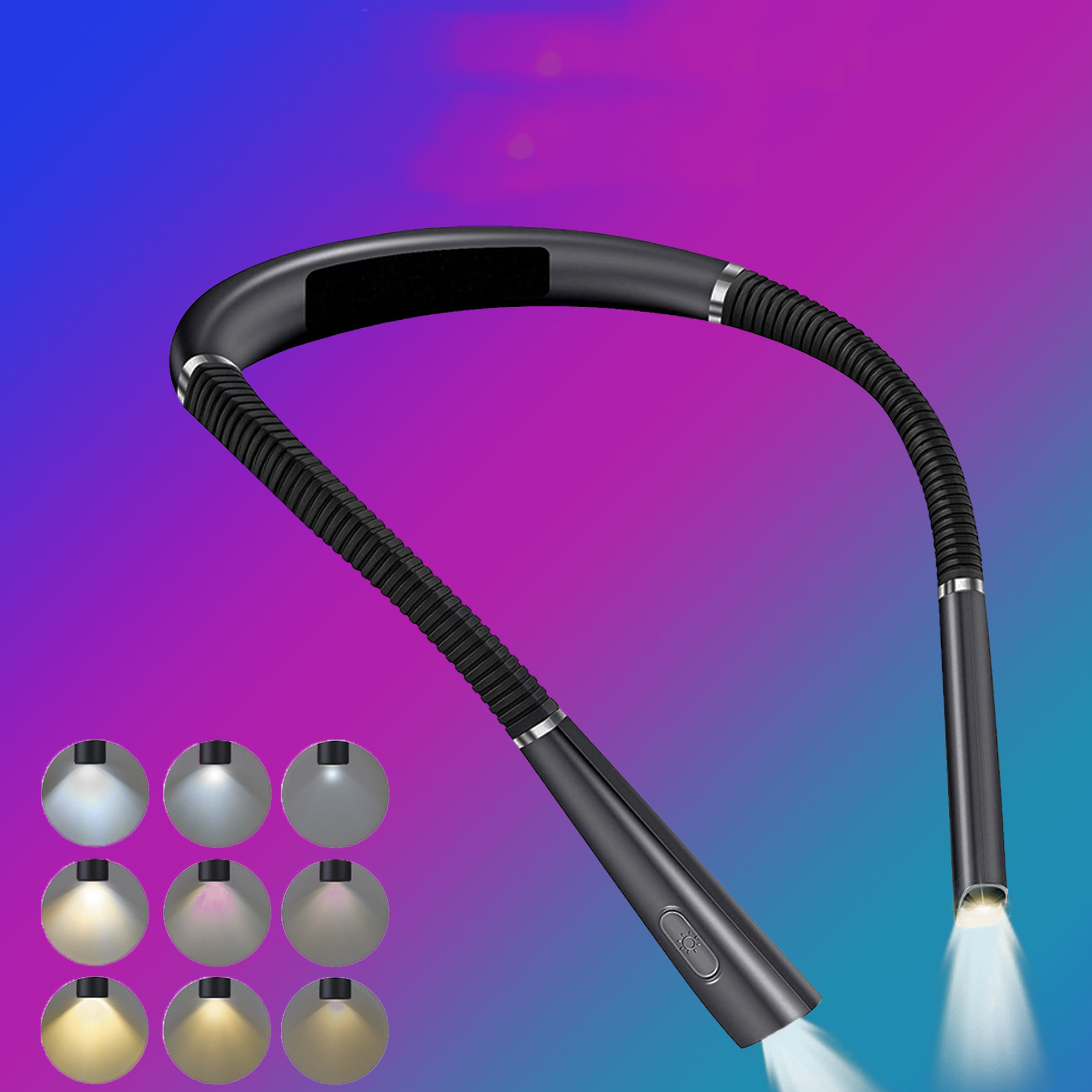 LED Neck Reading Lamp with Eye Protection
