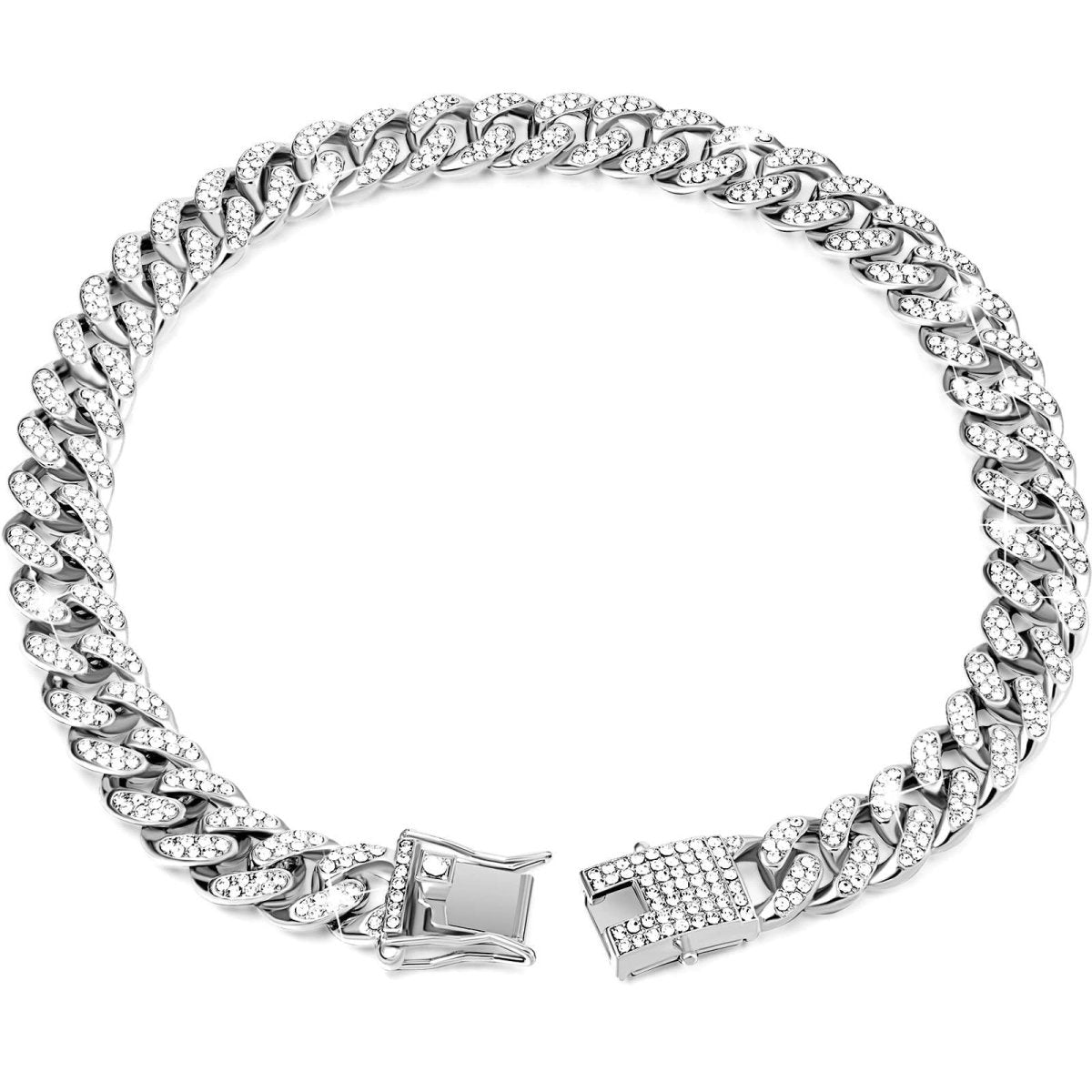 Diamond Hip Hop Dog Collar and Necklace Combo - WowStore.live