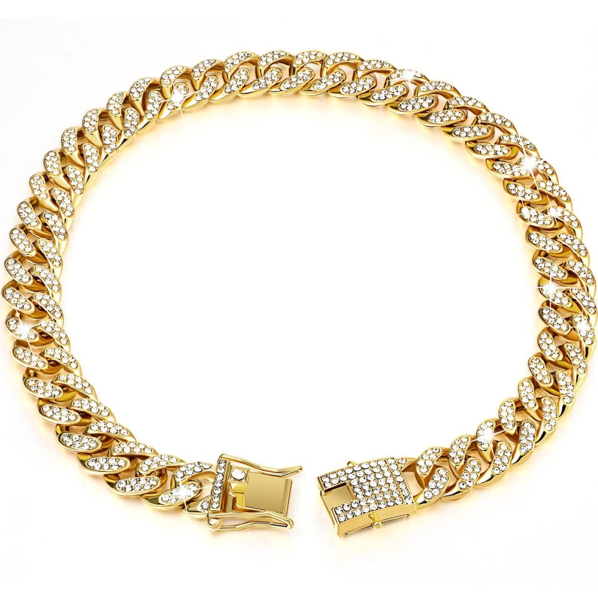 Diamond Hip Hop Dog Collar and Necklace Combo - WowStore.live