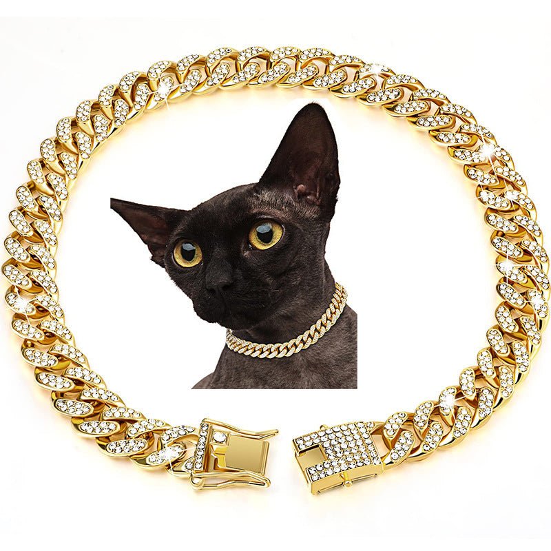 Diamond Hip Hop Dog Collar and Necklace Combo - WowStore.live