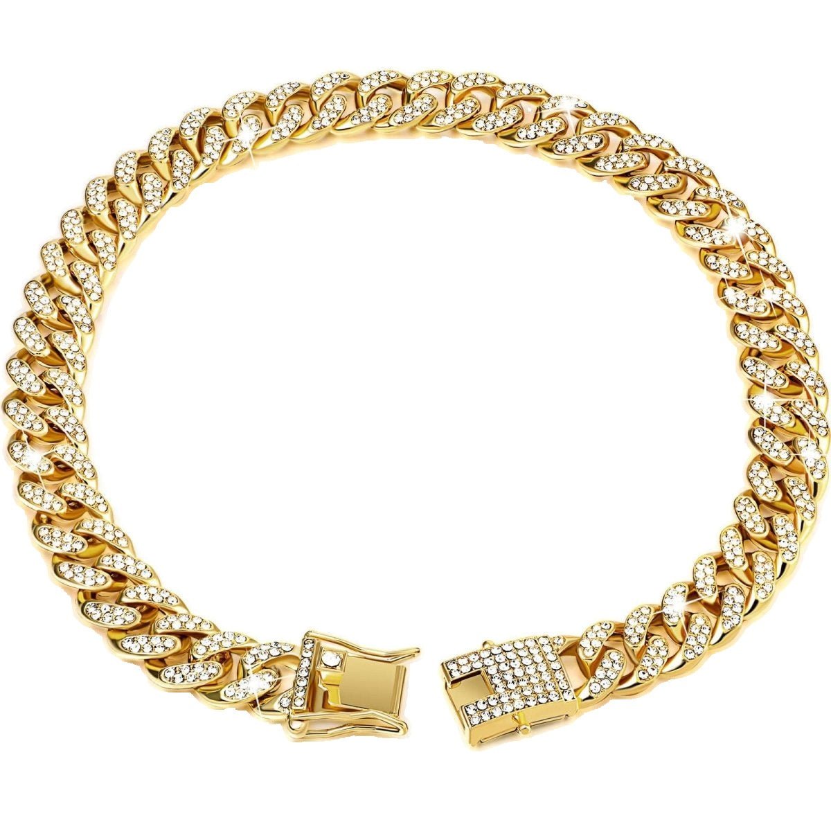 Diamond Dog Collar & Necklace Combo — view 7