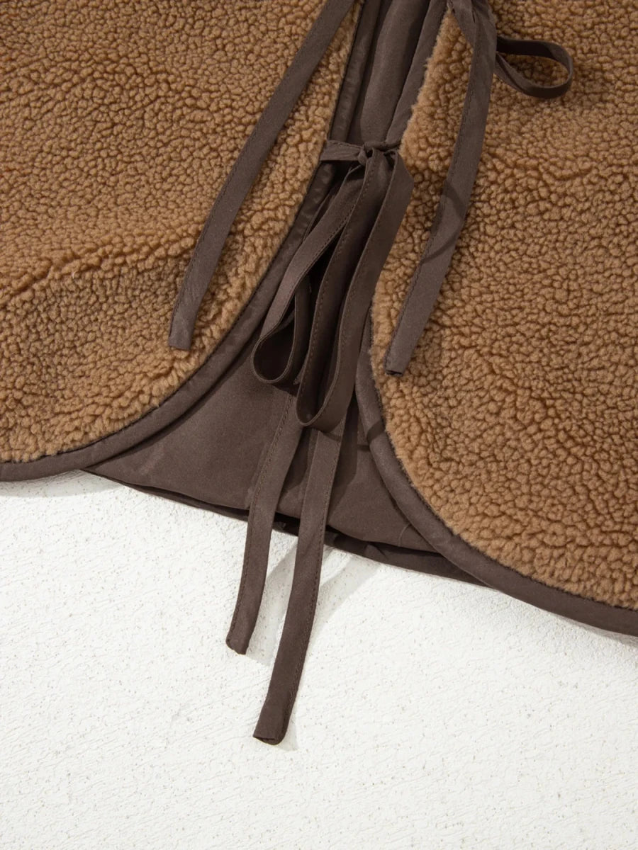 Double Tied Front Vest Coat - Wow Store
