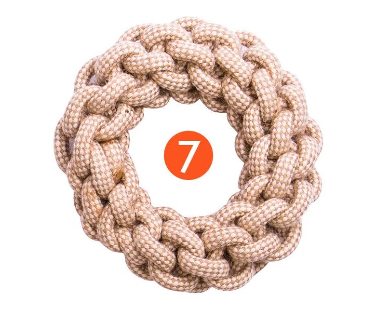Organic Cotton Hemp Dog Toy Collection – 9-Piece Set
