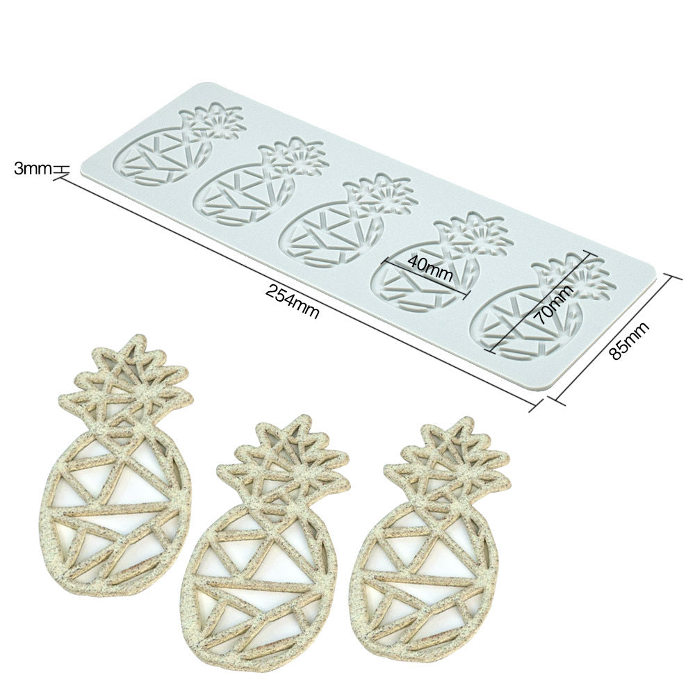 Pineapple Fruit Crisps Silicone Lace Baking Mat