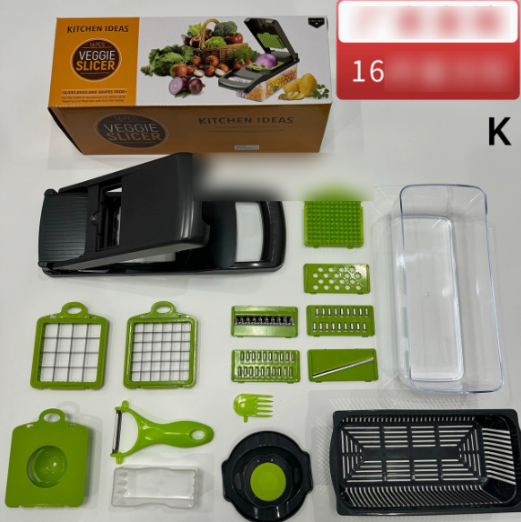 12-in-1 Manual Vegetable Chopper & Slicer