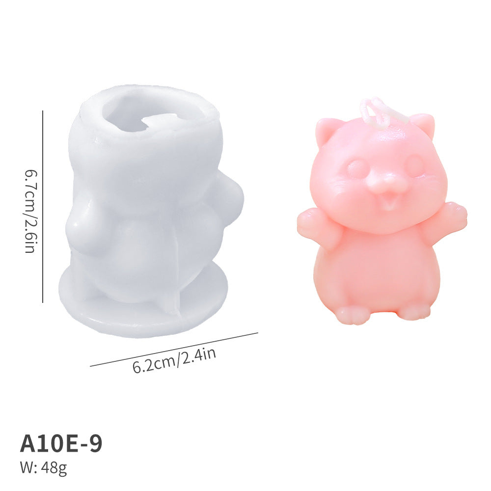 Animal Silicone Candle Mould, 4 Designs