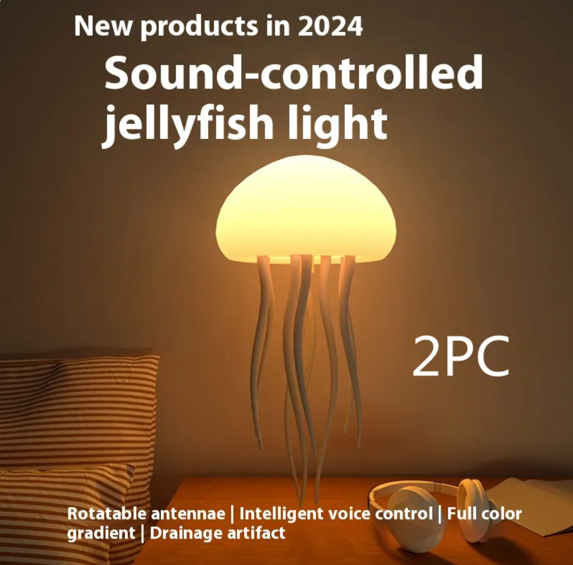 Jellyfish Mood Lamp - Smart LED Night Light
