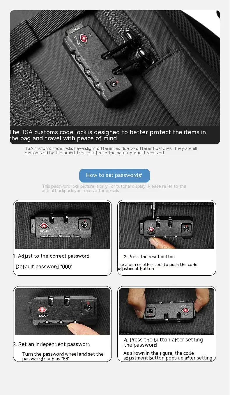 Smart Travel Backpack with Vacuum Compression System