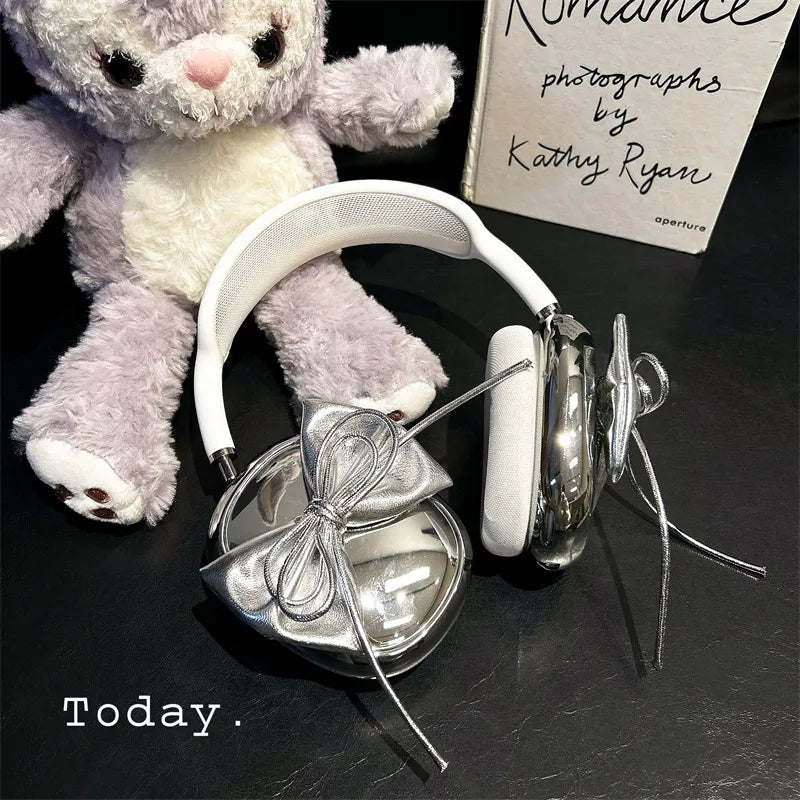 Electroplated 3D Bow Headphone Case