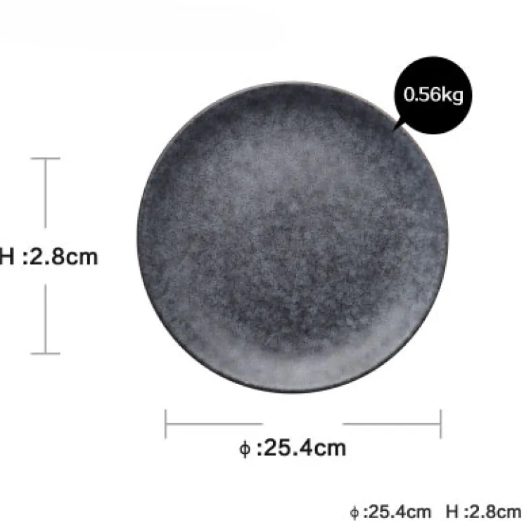 Elegant Round Dinner Plate in Premium Porcelain
