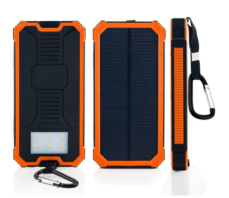 Waterproof Solar Charging Power Bank 10000mAh