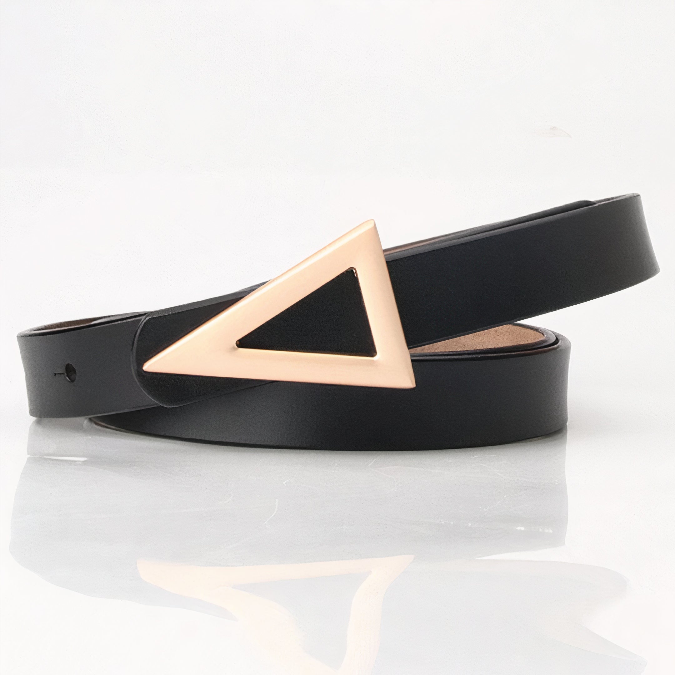 Triangle Belt with Gold Buckle