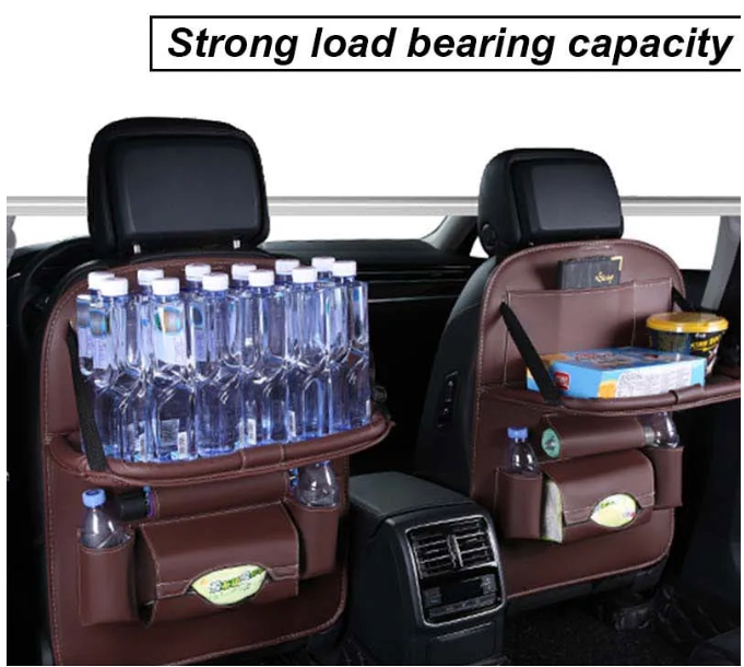 Premium Car Seat Organizer with Foldable Table