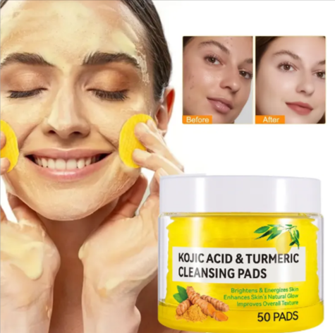 Turmeric Kojic Acid Cleansing Pads - 50 Piece Set