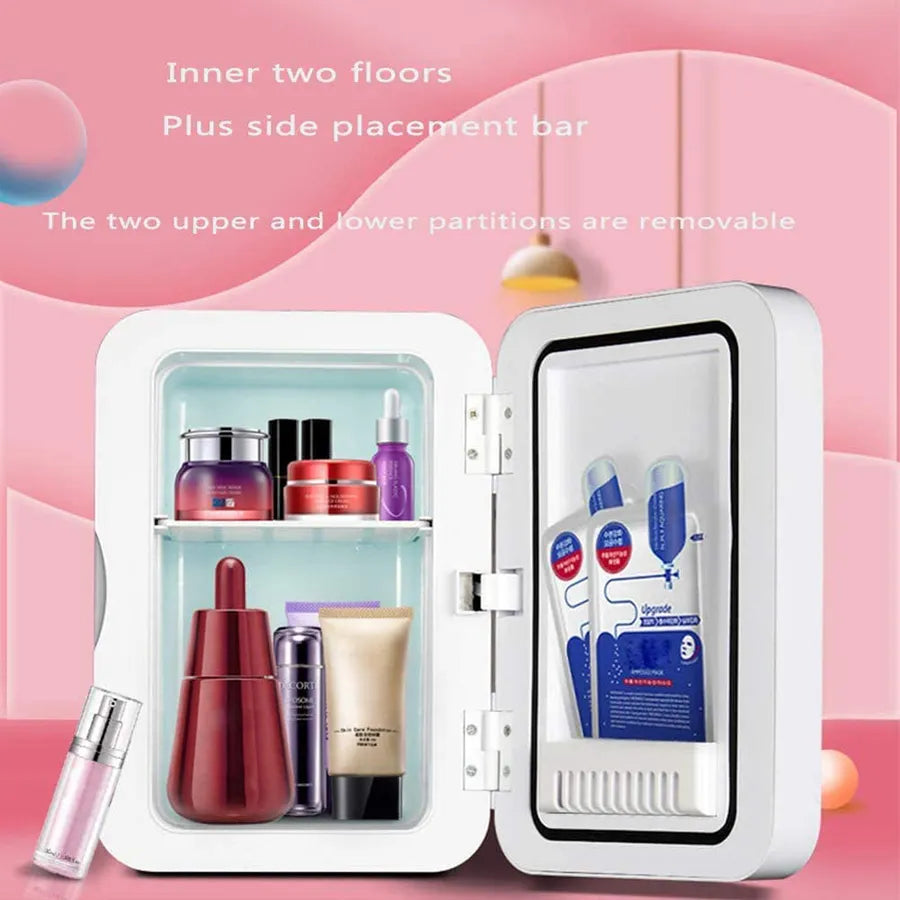 Luxury Mini Beauty Fridge with Dual Temperature Control