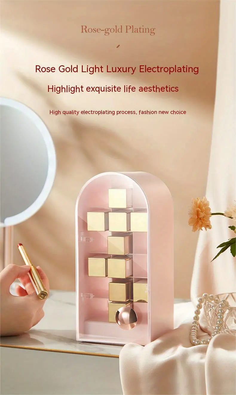 Luxury Lipstick Organizer - 18 Capacity Storage Box