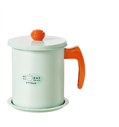 Japanese Oil Filter Pot with Semi-Wood Grain Handle