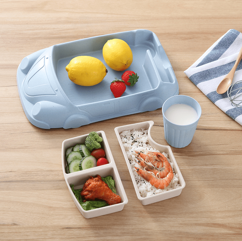 Eco-Luxury Bamboo Fiber Children's Tableware Set - WowStore.live