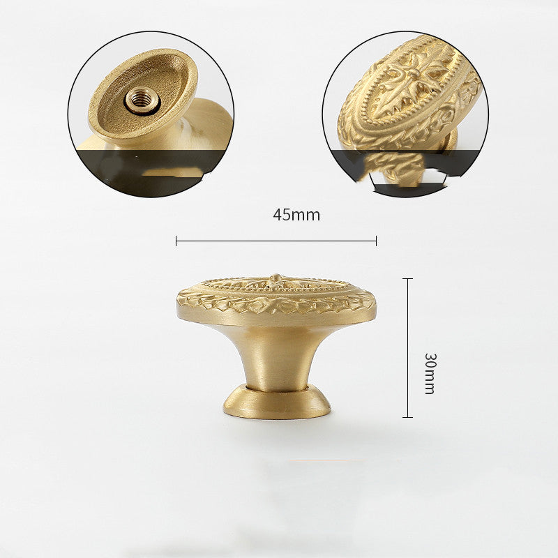 Gold-Tone Nature-Shape Cabinet Knob, 26 Designs — view 6