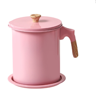 Japanese Oil Filter Pot with Semi-Wood Grain Handle
