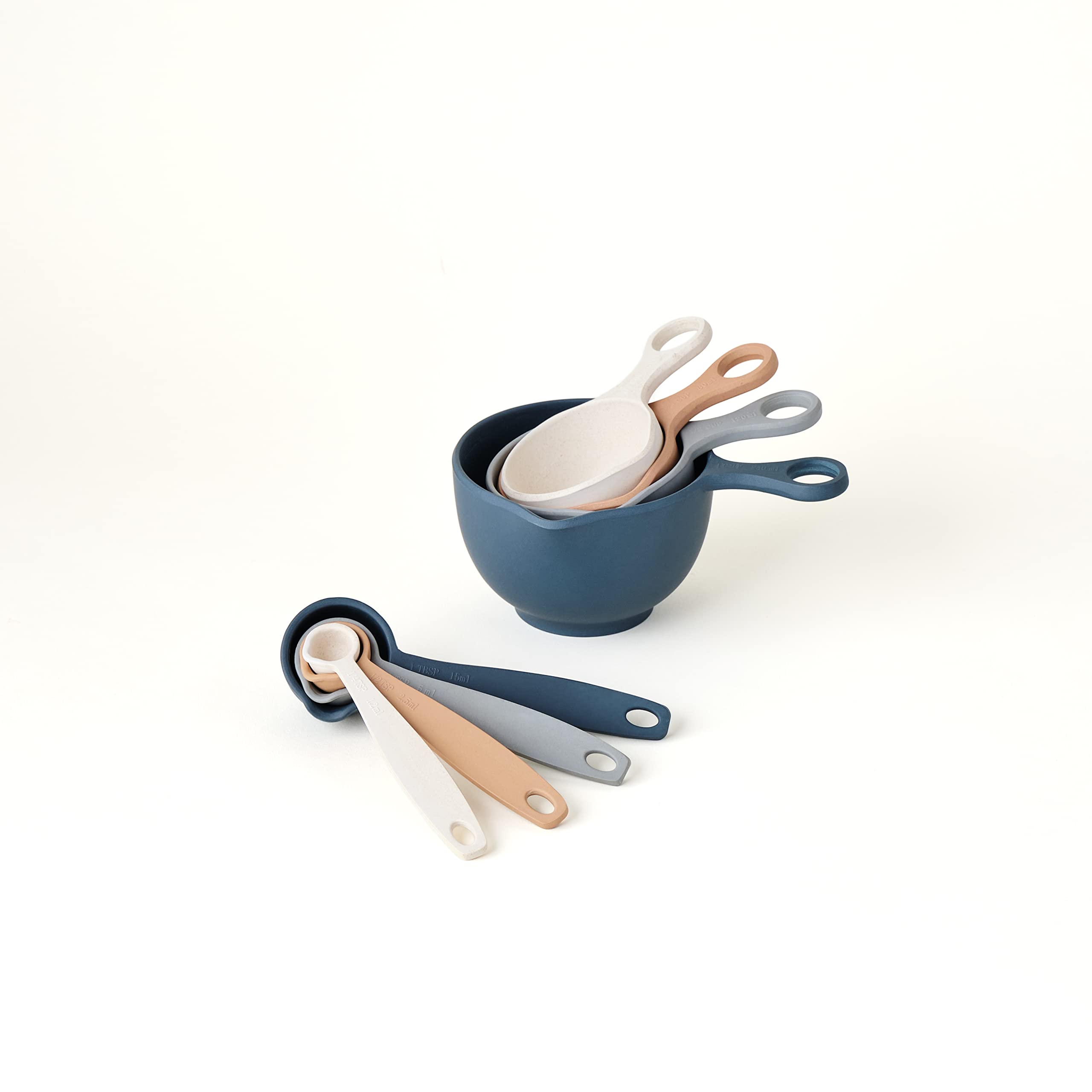 Bamboozle Measuring Cups & Spoons Set - Sustainable Bamboo Fiber