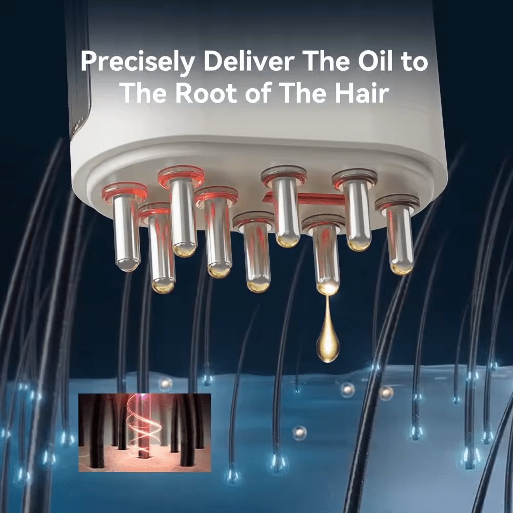 Electric Oil Applicator and Vibration Scalp Massager 2 in 1. - WowStore.live