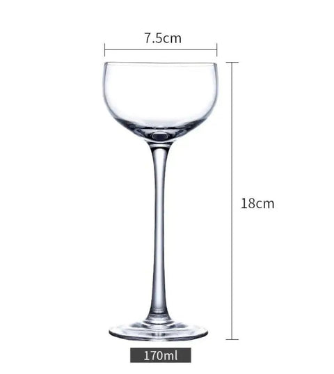 Elegant Crystal Cocktail Glass | Lead - Free Modern Barware - Wow Store
