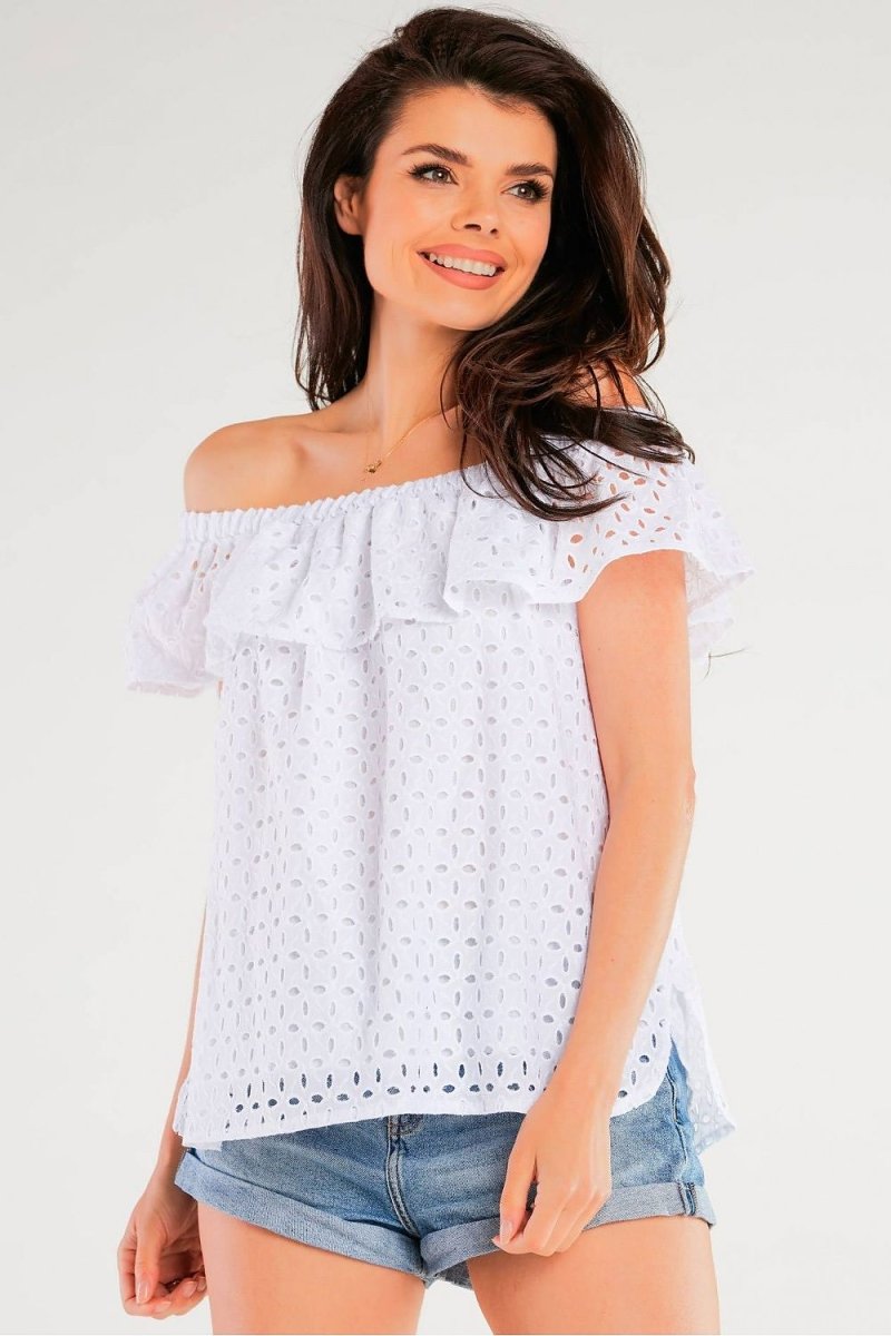 Elegant Long Sleeve Blouse Model 166802 by Awama - Wow Store