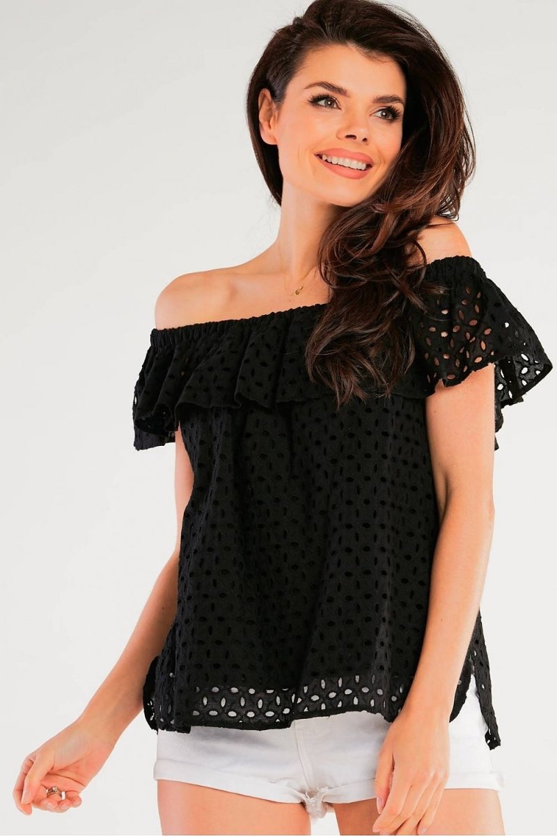 Elegant Long Sleeve Blouse Model 166802 by Awama - Wow Store