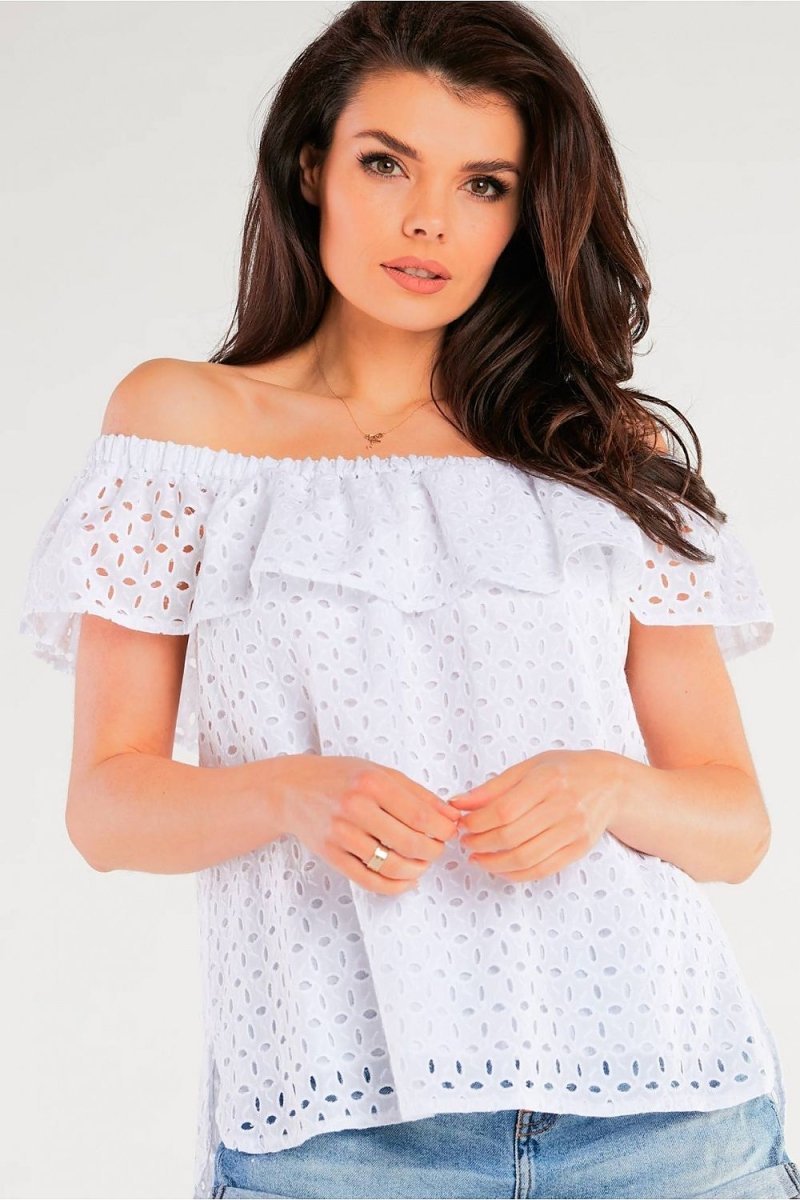 Elegant Long Sleeve Blouse Model 166802 by Awama - Wow Store