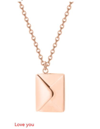 Elegant Silver Envelope Pendant Necklace – Minimalist Fashion Jewelry - Wow Store