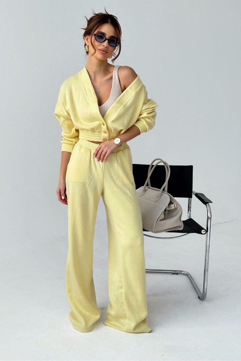 Elegant V - Neck Wide - Leg Lounge Set 209317 - LaBalancia | Wow Store - Wow Store