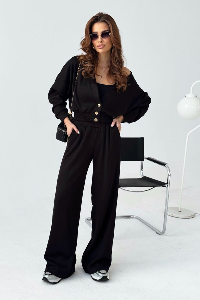 Elegant V - Neck Wide - Leg Lounge Set 209317 - LaBalancia | Wow Store - Wow Store