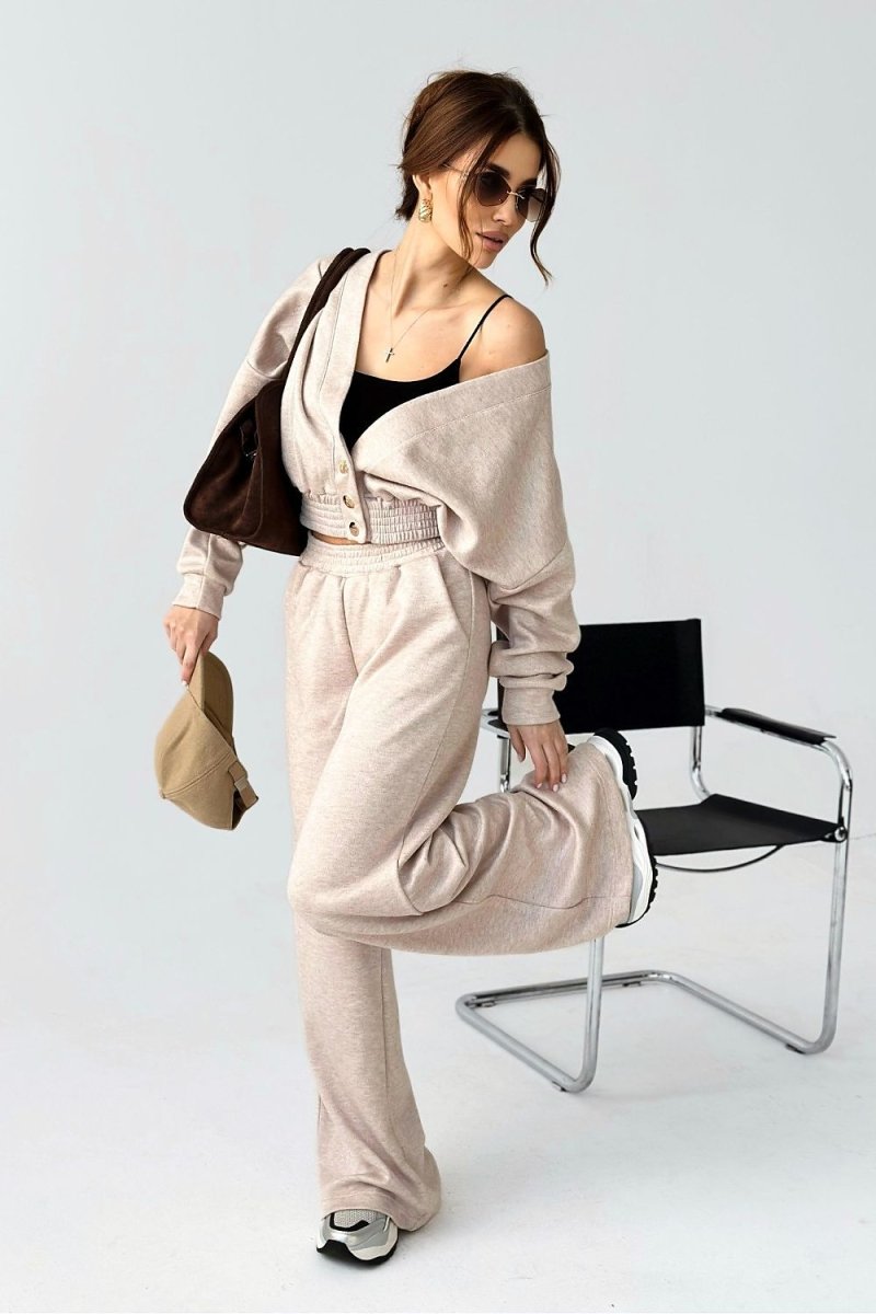 Elegant V - Neck Wide - Leg Lounge Set 209317 - LaBalancia | Wow Store - Wow Store