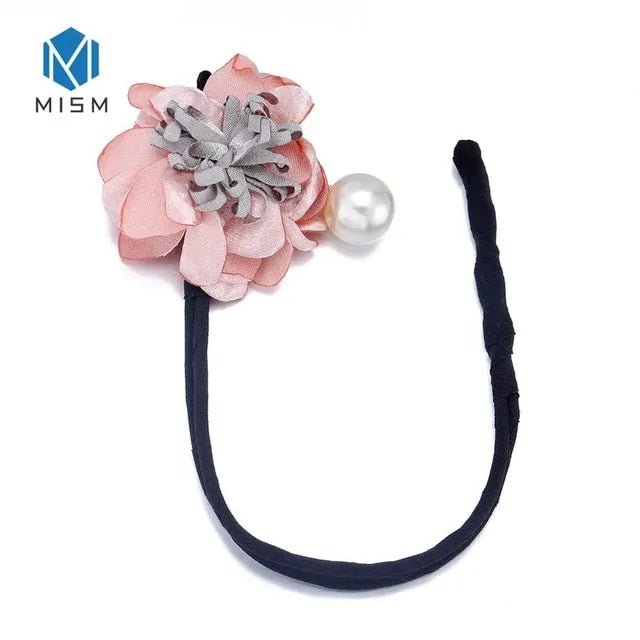 Elegant Woman Flower Donuts Twist Headband - Wow Store