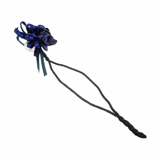 Elegant Woman Flower Donuts Twist Headband - Wow Store