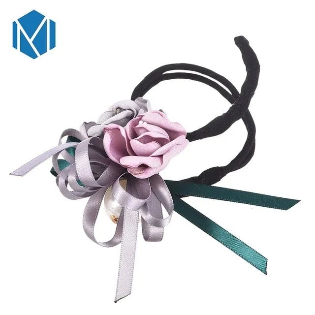 Elegant Woman Flower Donuts Twist Headband - Wow Store