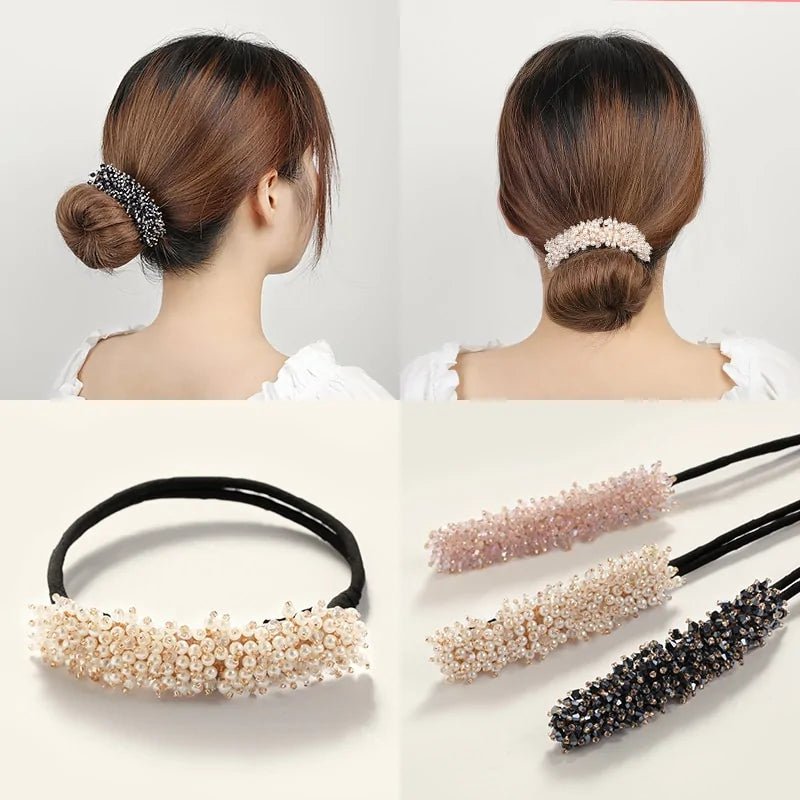 Elegant Woman Flower Donuts Twist Headband - Wow Store