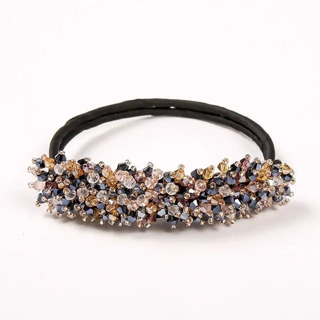 Elegant Woman Flower Donuts Twist Headband - Wow Store